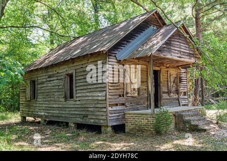 Alabama Orrville Old Cahawba Archeological Park Geisterstadt, ein Zimmer getrennt Schulhaus Afroamerikaner, Stockfoto