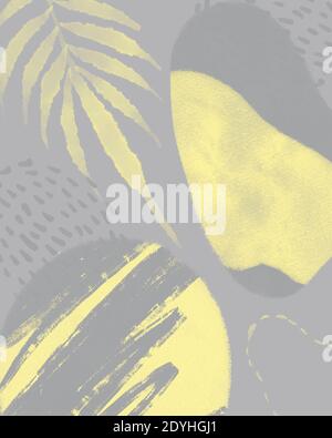 Cover Vorlagen Set mit bauhaus, memphis und Hipster Stil grafische geometrische Elemente. Anwendbar für Plakate, Broschüren, Poster, Covers und Stockfoto