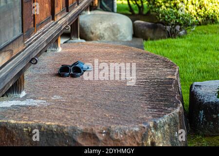 Japanische Architektur und Design in Sanyoso Ryokan, Izunokuni, Japan Stockfoto