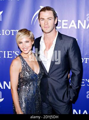 Elsa Pataky und Chris Hemsworth nehmen am 8. April 2013 am Eröffnungsball von Oceana bei Christie's in New York City, NY, USA Teil. Foto von Donna ward/ABACAPRESS.COM Stockfoto