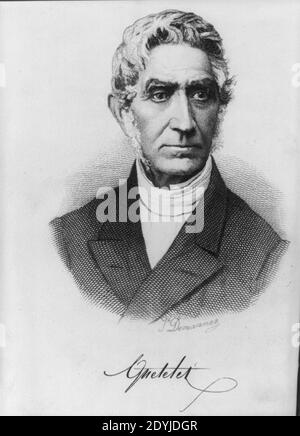 Lambert Adolphe Jacques Quetelet (1796-1874 Std., (7)) Stockfoto