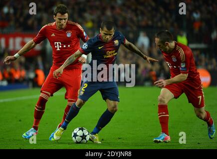 Der FC Barcelona ist während des UEFA Champions League Halbfinales des Fußballs der zweiten Etappe zwischen dem FC Barcelona und dem FC Bayern München im Camp Nou Stadion in Barcelona, Spanien, 1. Mai 2013. Foto von Christian Liewig/ABACAPRESS.COM Stockfoto