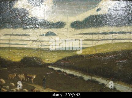 Landschaft von Albert Pinkham Ryder, 1897-1898. Stockfoto