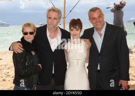 Sami Gayle, Danny Huston, Ari Folman, Robin Wright posieren während Le Congres Photocall in Cannes, Frankreich am 17. Mai 2013. Foto von Alban WytersABACAPRESS.COM Stockfoto