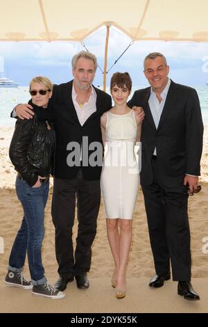 Sami Gayle, Danny Huston, Ari Folman, Robin Wright posieren während Le Congres Photocall in Cannes, Frankreich am 17. Mai 2013. Foto von Alban WytersABACAPRESS.COM Stockfoto