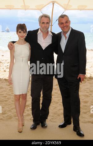 Sami Gayle, Danny Huston, Ari Folman posiert während Le Congres Photocall in Cannes, Frankreich am 17. Mai 2013. Foto von Alban WytersABACAPRESS.COM Stockfoto