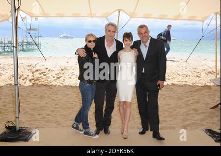 Sami Gayle, Danny Huston, Ari Folman, Robin Wright posieren während Le Congres Photocall in Cannes, Frankreich am 17. Mai 2013. Foto von Alban WytersABACAPRESS.COM Stockfoto