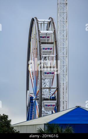 Das Riesenrad am Kemah Board Walk. Kemah, Texas, USA. Stockfoto