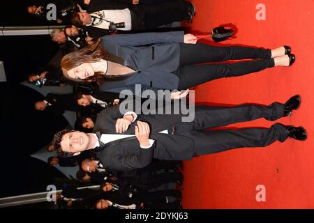 JEREMIE Elkaim, Valerie Donzelli Arriving at Only God Forgives Vorführung im Palais des Festivals im Rahmen des 66. Filmfestivals von Cannes, in Cannes, Südfrankreich, am 22. Mai 2013. Foto von Nicolas Briquet/ABACAPRESS.COM Stockfoto