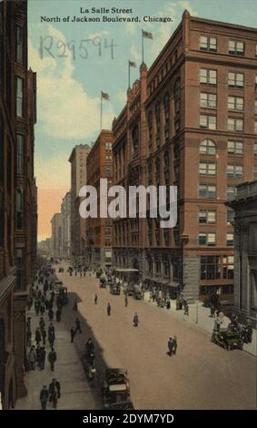 La Salle Street, Nördlich Von Jackson Boulevard, Chicago Stockfoto