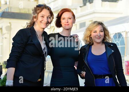 Corinne Masiero, Audrey Fleurot und Marilou Berry bei der Abschlussfeier des 27. Cabourg Romantic Film Festival in Cabourg, Frankreich am 16. Juni 2013. Foto von Nicolas Briquet/ABACAPRESS.COM Stockfoto