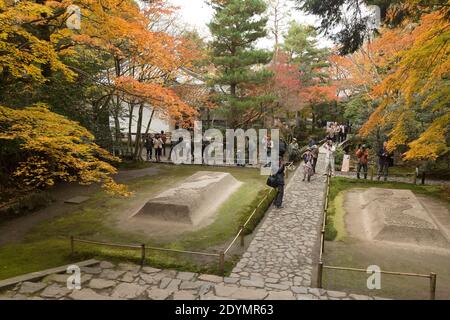 Kyoto Japan Herbstlaub im Honen-in Tempel Stockfoto