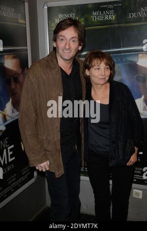 Pierre Palmade und Diane Kurys bei der Premiere von "Pour Une femme", die am 24. Juni 2013 im Publicis-Kino in Paris, Frankreich, stattfand. Foto von Jerome Domine/ABACAPRESS.COM Stockfoto