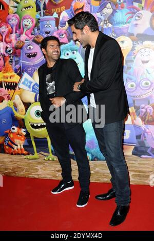 Jamel Debbouze und Ary Abittan der "Monsters University" (Monstres Academy) Premiere an der Sorbone University, Paris, Frankreich, am 26. Juni 2013. Foto von Aurore Marechal/ABACAPRESS.COM Stockfoto