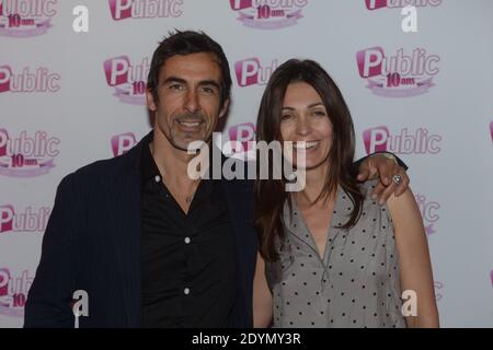 Adeline Blondieau und Laurent Hubert nehmen an einer Feier zum 10. Jahrestag der französischen Zeitschrift Public Teil, die am 27. Juni 2013 im Jardin d'Acclimatation in Paris, Frankreich, stattfand. Foto von Rachid Bellak/ABACAPRESS.COM Stockfoto