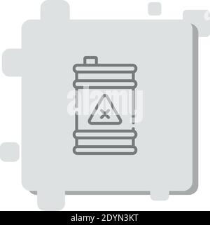 Giftige Vektor-Symbol Moderne einfache Vektor-Illustration Stock Vektor