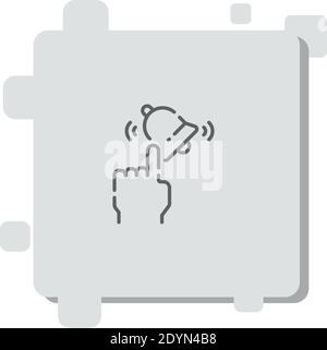 Abonnieren Vektor-Symbol Moderne einfache Vektor-Illustration Stock Vektor