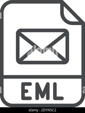eml Vektor-Symbol Moderne einfache Vektor-Illustration Stock Vektor