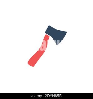 AX-farbiges Vektorsymbol auf weißem Hintergrund isoliert Stock Vektor