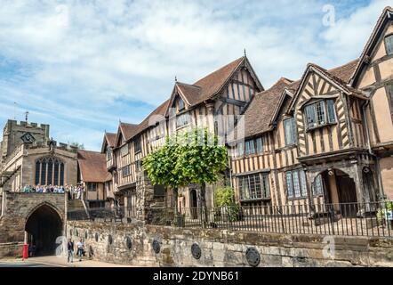 Lord Leycester Hospital in Warwick, Warwickshire, England Stockfoto