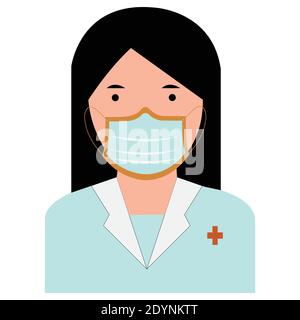 Hygiene Poster Frau Händewaschen covid weißen Hintergrund Stock Vektor