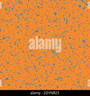 Holi Festival inspiriert nahtlose Vektor-Muster Hintergrund. Leuchtend orange, blau, magenta Farbe spritzt Textur Hintergrund dichte malerische Fragment körnig Stock Vektor