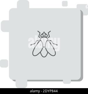 Mückenvektor Symbol Moderne einfache Vektor-Illustration Stock Vektor