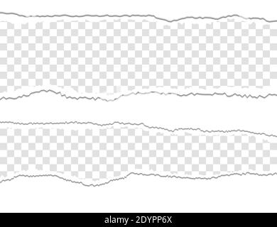 Vektorgrafik. Zerrissenes Papier. Zerrissene Stücke Stock Vektor