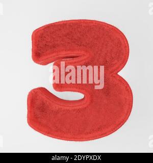 Anzahl aus Fell . 3d-Rendering Stockfoto