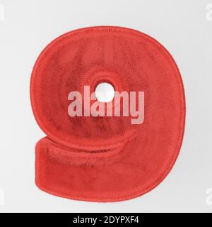 Anzahl aus Fell . 3d-Rendering Stockfoto