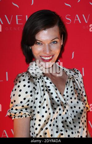 Milla Jovovovich besuchte am 03. Juli 2013 die Savelli Party im Jacquemart-Andre Museum in Paris. Foto von Aurore Marechal/ABACAPRESS.COM Stockfoto