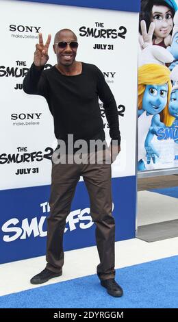 JB Smoove, Columbia Bilder Premiere für die Schlümpfe 2 im Regency Village Theater in Los Angeles, CA, USA, 28. Juli 2013. (Bild: JB Smoove). Foto von Baxter/ABACAPRESS.COM Stockfoto