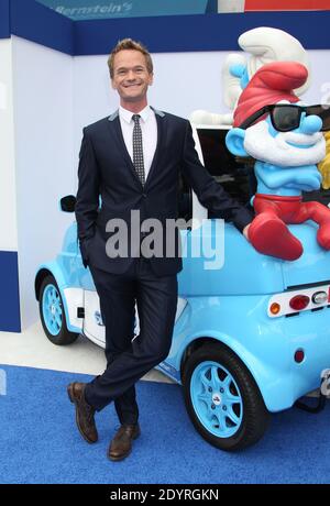 Neil Patrick Harris, Columbia Bilder Premiere für die Schlümpfe 2 im Regency Village Theater in Los Angeles, CA, USA, 28. Juli 2013. (Im Bild: Neil Patrick Harris). Foto von Baxter/ABACAPRESS.COM Stockfoto