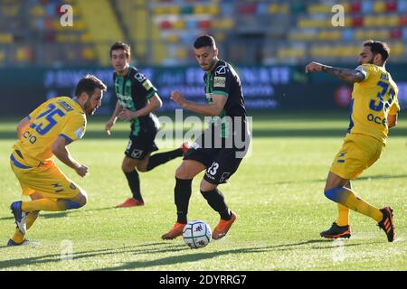 Frosinone, Ita. Dezember 2020. Patrick Ciurria of Pordenone, Frosinone V Pordenone, Serie B, Fußball, Rom, Italien - 27-12-2020 Kredit: Unabhängige Fotoagentur/Alamy Live Nachrichten Stockfoto