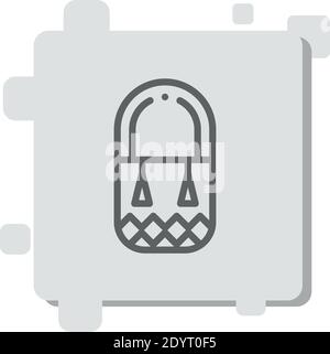 wayuu Vektor-Symbol Moderne einfache Vektor-Illustration Stock Vektor