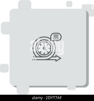 Agile Vektor-Symbol Moderne einfache Vektor-Illustration Stock Vektor