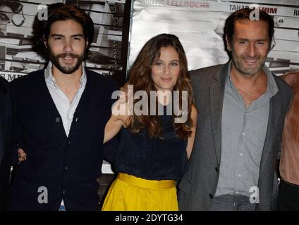 Julien Leclercq, Tahar Rahim, Melanie Bernier, Gilles Lellouche Raphaelle Agogue bei der Premiere von 'Gibraltar' am 09. September 2013 im UGC Les Halles in Paris, Frankreich. Foto von Jerome Domine/ABACAPRESS.COM Stockfoto