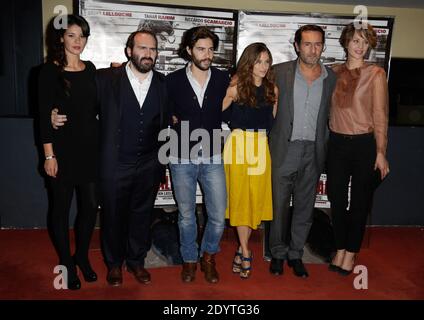 Julien Leclercq, Tahar Rahim, Melanie Bernier, Gilles Lellouche Raphaelle Agogue bei der Premiere von 'Gibraltar' am 09. September 2013 im UGC Les Halles in Paris, Frankreich. Foto von Jerome Domine/ABACAPRESS.COM Stockfoto