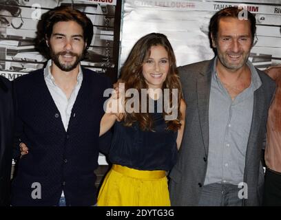 Julien Leclercq, Tahar Rahim, Melanie Bernier, Gilles Lellouche Raphaelle Agogue bei der Premiere von 'Gibraltar' am 09. September 2013 im UGC Les Halles in Paris, Frankreich. Foto von Jerome Domine/ABACAPRESS.COM Stockfoto