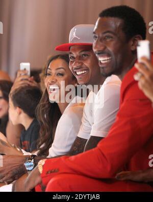 Lala Anthony, Carmelo Anthony und Amar'e Stoudemire besuchen die Kids Rock Modenschau am 11. September 2013 im Grand Central Station in New York, NY.Foto von Charles Guerin/ABACAUSA.COM Stockfoto