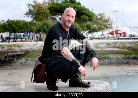 Luc Arbogast, The Voice, am 12. September 2013 beim 15. Festival der Fernsehliteratur in La Rochelle, Westfrankreich. Foto von Patrick Bernard/ABACAPRESS.COM Stockfoto