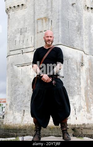 Luc Arbogast, The Voice, am 12. September 2013 beim 15. Festival der Fernsehliteratur in La Rochelle, Westfrankreich. Foto von Patrick Bernard/ABACAPRESS.COM Stockfoto