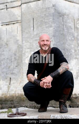 Luc Arbogast, The Voice, am 12. September 2013 beim 15. Festival der Fernsehliteratur in La Rochelle, Westfrankreich. Foto von Patrick Bernard/ABACAPRESS.COM Stockfoto