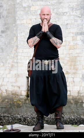 Luc Arbogast, The Voice, am 12. September 2013 beim 15. Festival der Fernsehliteratur in La Rochelle, Westfrankreich. Foto von Patrick Bernard/ABACAPRESS.COM Stockfoto
