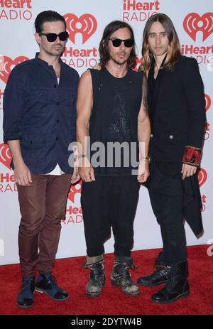 Jared Leto von 30 Seconds to Mars posiert am 21. September 2013 im Presseraum des 2013 iHeartRadio Music Festivals in der MGM Grand Arena in Las Vegas, NV, USA. Foto von Lionel Hahn/ABACAPRESS.COM Stockfoto