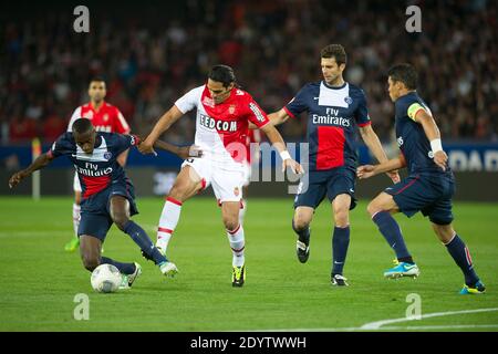 Radamel Falcao Garcia Zarate von ASM während des französischen Fußballspiels der ersten Liga, Paris Saint-Germain gegen AS Monaco im Parc des Princes in Paris, Frankreich am 22. September 2013. Das Spiel endete in einem Unentschieden von 1-1. Foto von Laurent Zabulon/ABACAPRESS.COM Stockfoto