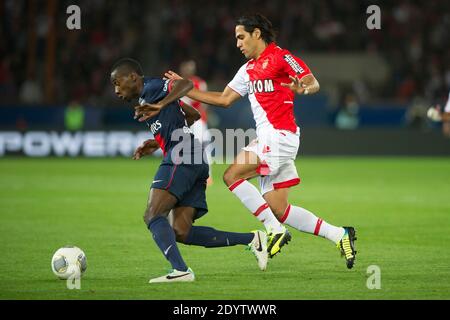 Radamel Falcao Garcia Zarate von ASM während des französischen Fußballspiels der ersten Liga, Paris Saint-Germain gegen AS Monaco im Parc des Princes in Paris, Frankreich am 22. September 2013. Das Spiel endete in einem Unentschieden von 1-1. Foto von Laurent Zabulon/ABACAPRESS.COM Stockfoto