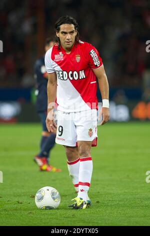 Radamel Falcao Garcia Zarate von ASM während des französischen Fußballspiels der ersten Liga, Paris Saint-Germain gegen AS Monaco im Parc des Princes in Paris, Frankreich am 22. September 2013. Das Spiel endete in einem Unentschieden von 1-1. Foto von Laurent Zabulon/ABACAPRESS.COM Stockfoto