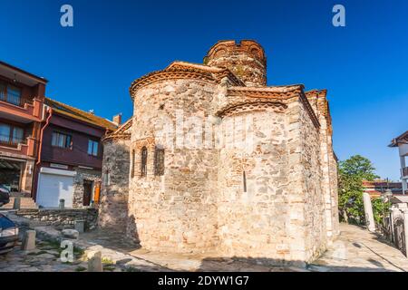 Kirche des Heiligen Johannes des Täufers, alte Stadt Nessebar, Nessebar, Nessebar, Burgas Provinz, Bulgarien, Südosteuropa, Europa Stockfoto