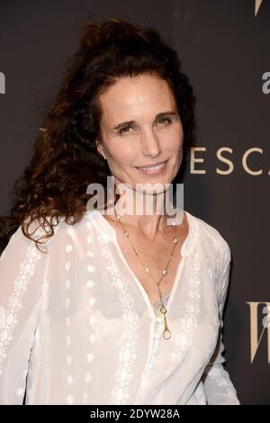 Andie MacDowell nimmt am 26. September 2013 an einer Escada- und W-Zeitschriftenparty Teil, die Cool Earth Organization in der Flagship-Boutique der Marke West Coast in Los Angeles, CA, USA, zugute kommt. Foto von Lionel Hahn/ABACAPRESS.COM Stockfoto